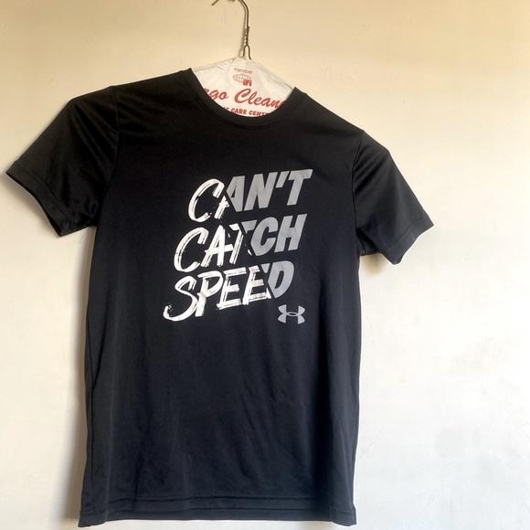 Youth Black Under Armor T-shirt - Picture 1 of 1